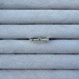 2 mm glatt ring med stein