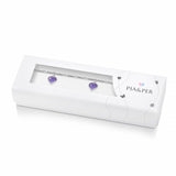 Charms-armlenkje med emaljehjerter - lilla