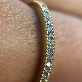 Sublime diamantring gult gull str. 54 (nr. 5083)