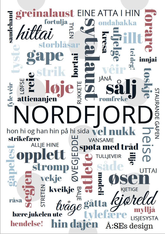 Dialektplakat frå Nordfjord