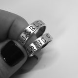 5 mm ring med eit ord/namn