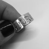 9 mm ring med mindre bokstavar