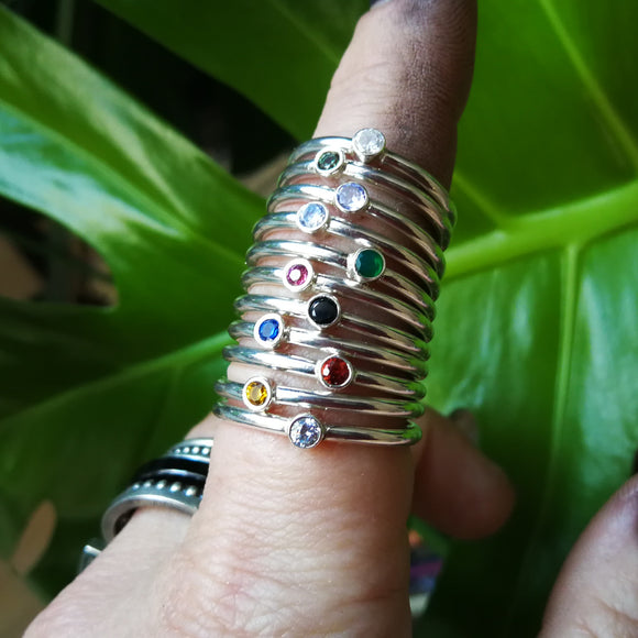 Ring med stein